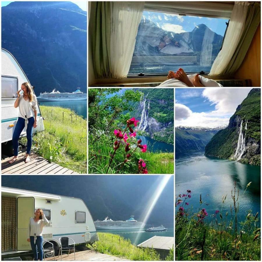 Solhaug Fjordcamping Vila Geiranger Exterior foto