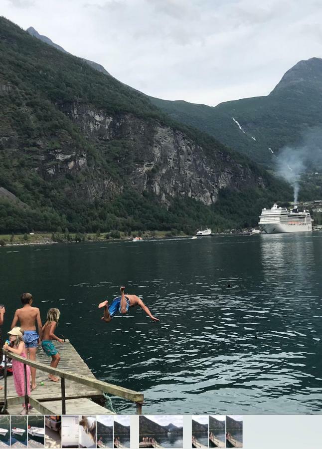 Solhaug Fjordcamping Vila Geiranger Exterior foto